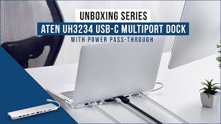 ATEN UH3234 USB-C Multiport Dock with Power Pass-Through - Unboxing Resimi