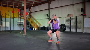 Double Kettlebell Front Rack Squats