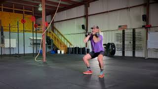 Double Kettlebell Front Rack Squats