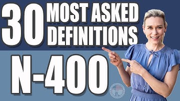 30 MOST ASKED N400 VOCABULARY | 2024 N-400 Naturalization Interview