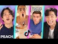 Koreans React To TikTok's Siblings Compilation For The First Time! | Peach Korea