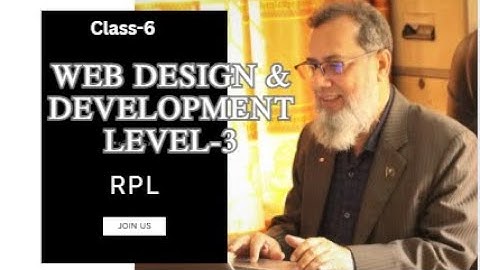 Web Design and Development Level 3 Class 6