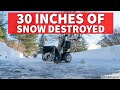 Clearing Massive December 2020 Snow Storm with an Old Ariens Snow Blower (oddly satisfying to watch)