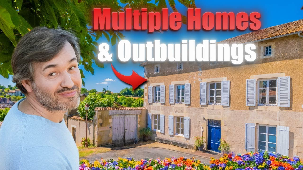 🌿 Elegant Renovated Estate for sale in Vienne France | Multiple Homes & Outbuildings ref:A35317TEL86