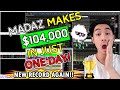 GOD MODE EPIC LIVE DAY TRADING - DAY TRADER MADAZ MAKES $104,000 IN JUST ONE DAY ON $UONE - BEST DAY