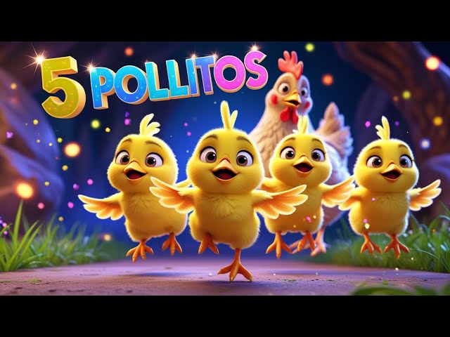 Canción Infantil | Cinco Pollitos Saltaban en la Cama