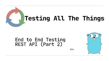 034: End to End  & Integration Tests - Test Driven Development (TDD) to create a REST API (Golang)