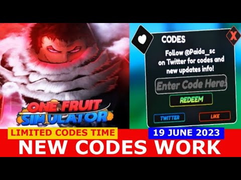 NEW* ALL WORKING CODES FOR One Fruit Simulator IN JULY 2023
