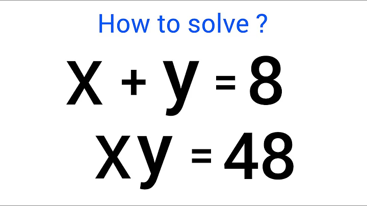 Germany | Can you solve this ? | Math Olympiad  (x,y)=?