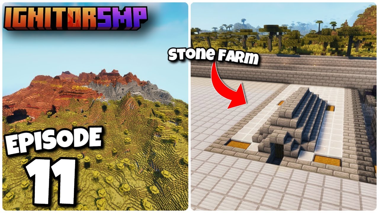 HOW MUCH STONE DO I NEED?! (Minecraft IgnitorSMP 1.20 Lets Play 11