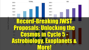 Record-Breaking JWST Proposals: Unlocking the Cosmos in Cycle 5 - Astrobiology, Exoplanets & More!