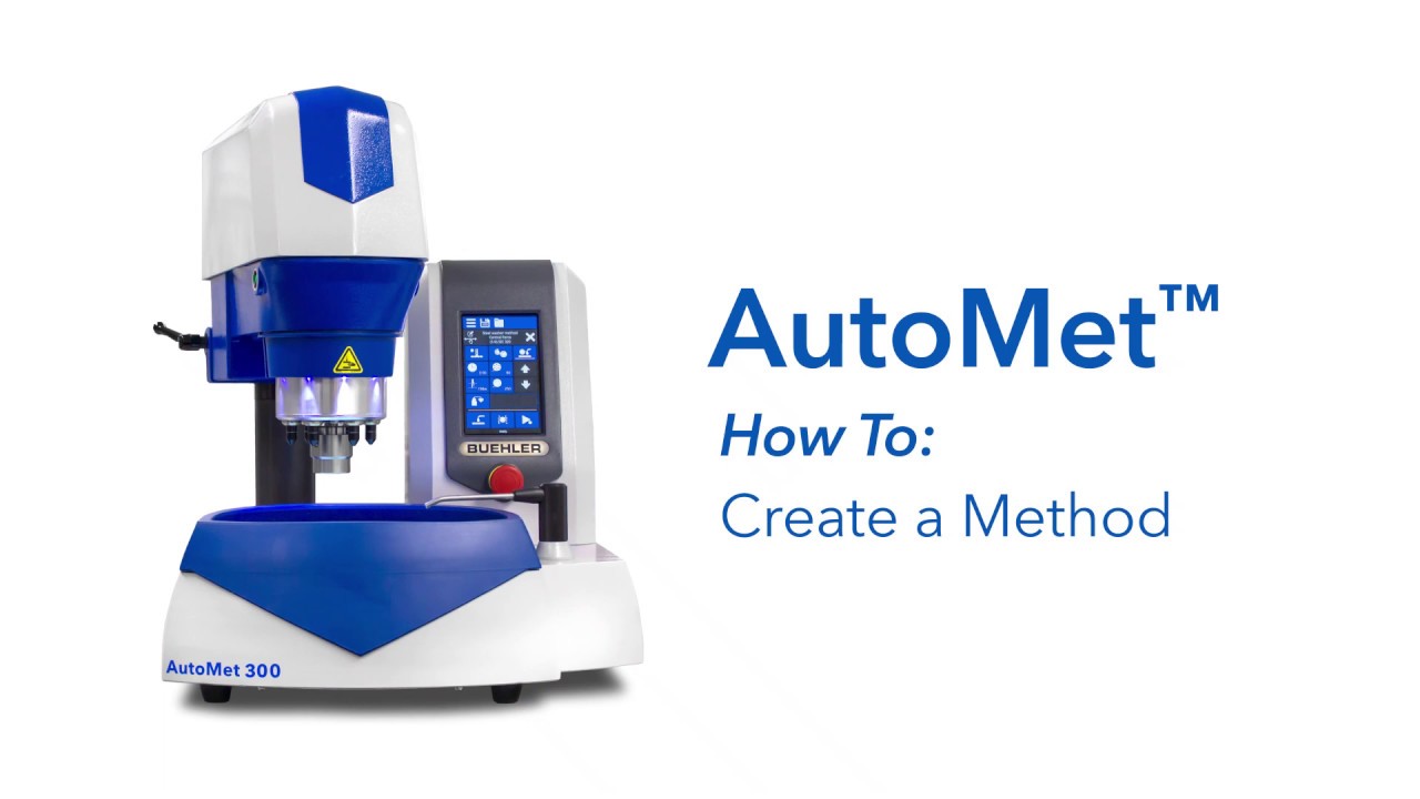 How to Create a Method on an AutoMet Pro - YouTube
