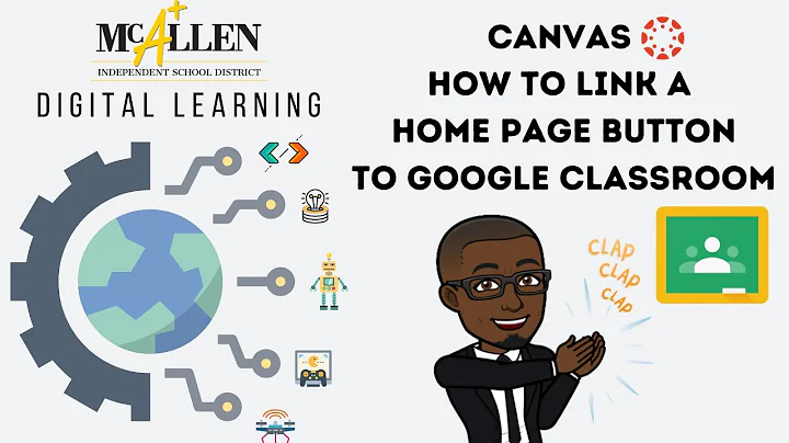 Canvas - Link a Home Page Button to Google Classroom