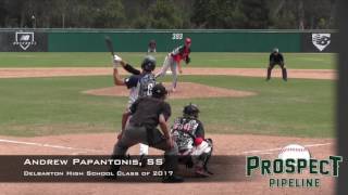 Andrew Papantonis, Ss, Delbarton High School, Home Run At Area Code Games
