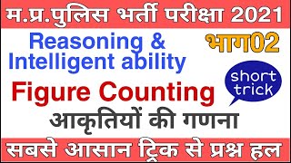 Reasoning & Intelligent ability class for MP POLICE 2021 (Figure counting 02)