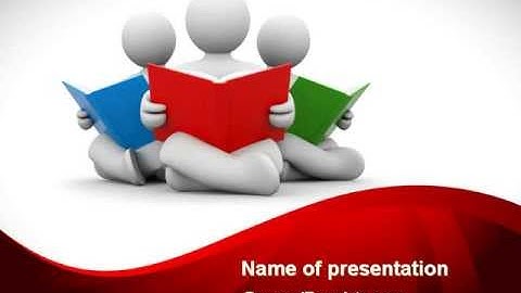 Reading People PowerPoint Template by PoweredTemplate.com