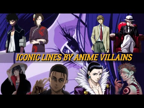 Iconic lines by best anime villains - YouTube