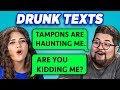 COLLEGE KIDS READ 10 DRUNK TEXTS (REACT)