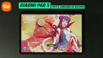 League Of Legends Wild Rift | Gameplay Test & Battery Drain | Xiaomi Pad 5 | Snapdragon 860