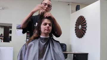 Katrina LV - Pt 1: She Gets a Flat Top and Then Shaves Her Head (Free Video)
