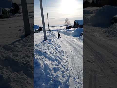 снегокат с гусеничной