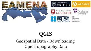 gis 3.1.2  qgis  - geospatial data  (downloading opentopography data)