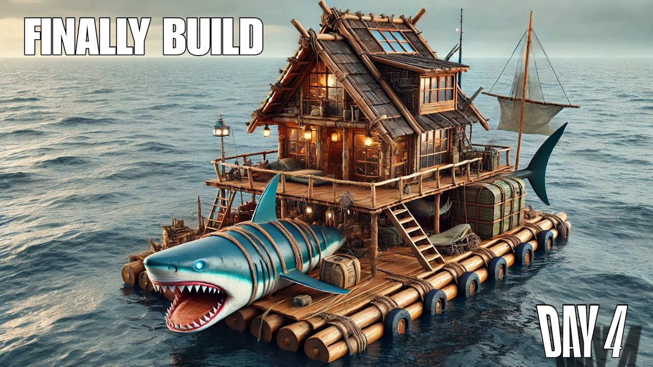 DAY 4 - FINALLY I BUILD A NEW BORT - SERVIVAL CRAFT /