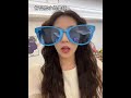 Who has a smaller face than me when I wear these sunglasses? Hahahaha No one likes sunglasses wh
