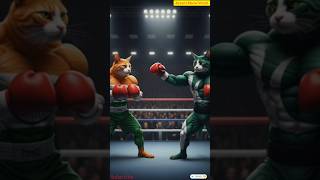 🇮🇳 India vs Pakistan🇵🇰: The Boxing Battle of Cats 🥊🐱#shorts #ytshorts #trending #aicat#boxing #song