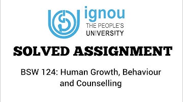 BSW-124 2022-23 ASSIGNMENT QUESTION MODEL ANSWER | QUESTION NUMBER 2 | ENGLISH