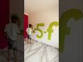 Wall painting green colour fast cort bedroom 🏡 #wallpaiting