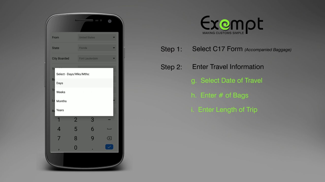 Exempt Residents Bahamas Customs C17 Declaration Form Tutorial