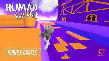Human Fall Flat - Purple Castle Level Part 2 of 3 Walkthrough | Custom Map | Steam Workshop