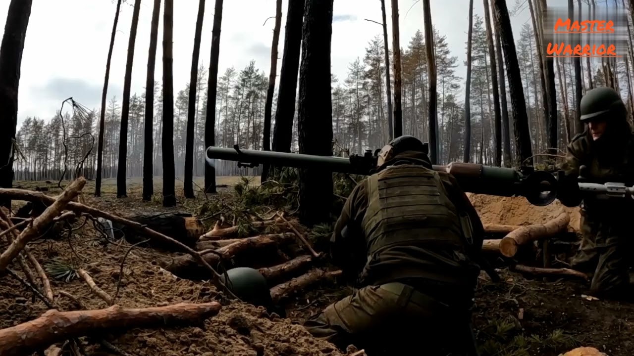 Russian spacial force with RPG 9 and BMD 2 k are in heavy combat in kreymania luhansk