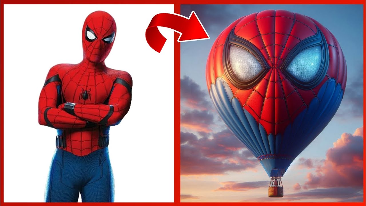 Superheroes But Air Balloon 🎈 Version 🔥 All Characters ( MARVEL & DC ) 2024