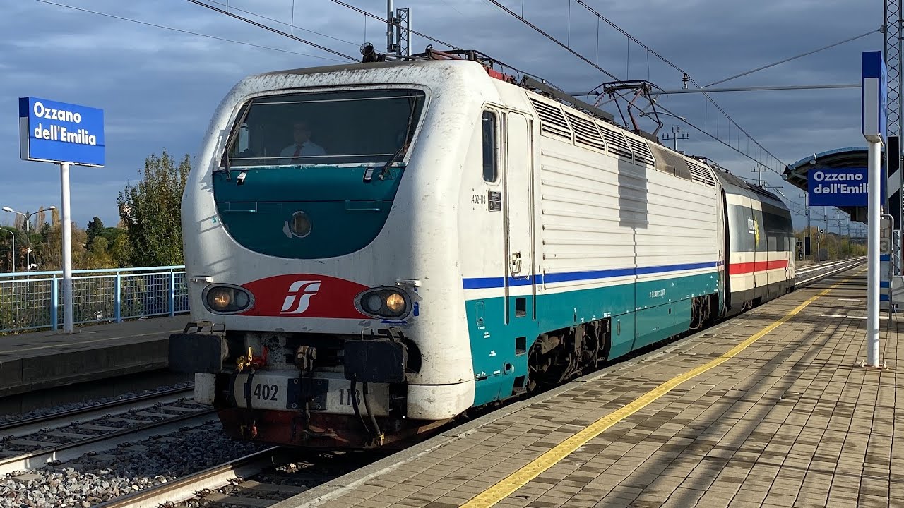 TRENI PASSEGGERI E MERCI di ogni tipo in transito a Ozzano Emilia!
