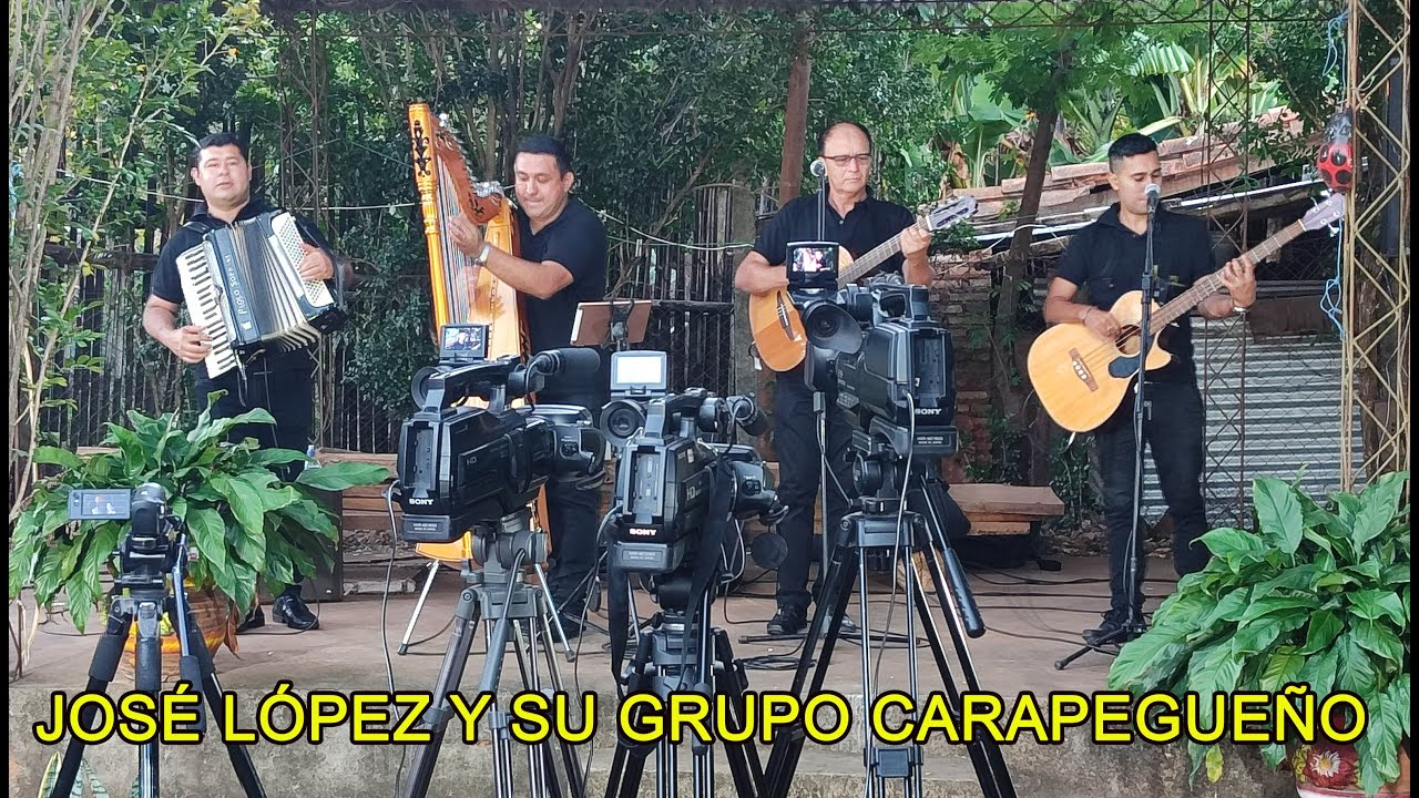 José López y su grupo Carapegueño Isla Pucú 2025 Residencia flia. Arbo