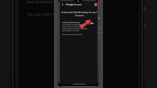How to enable safe browsing security | Enhance safe browsing google account #shorts