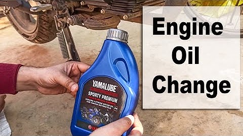 Engine Oil change (complete guide) ||  Mobil change yamaha (How to change engine oil at home)