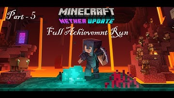 Full Achievement Noob Run - MINECRAFT JAVA 1.16.4 (Nether Update) Part - 5
