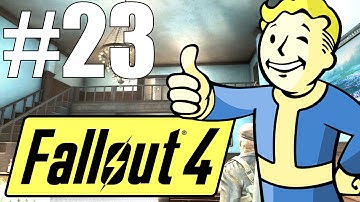 Fallout 4 Lets Play - Part 23 - Vault Tec HQ and Cabot House! (Survival Mode)