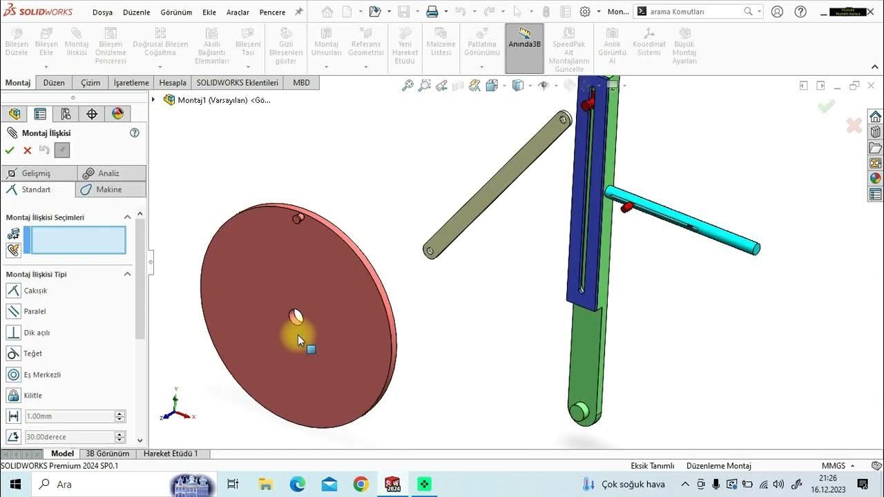 73 Solidworks CSWA Montaj Uygulamaları 4 Wheel Assembly YouTube