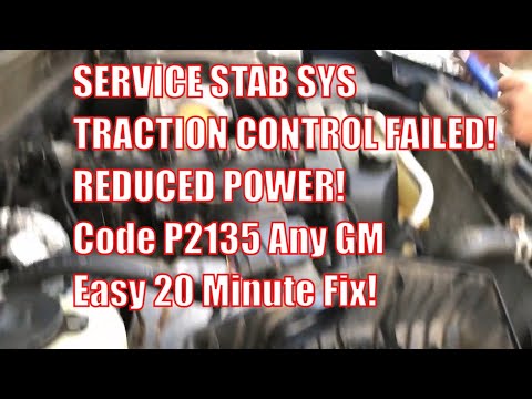Diagnose Replace Throttle Body Service Stab Sys Traction Failed Reduced Power Hummer H3 Code P2135