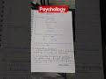 #psychology  short notes #youtubeshorts