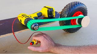 CONSTRUYO un PATINETE ELECTRICO con mi TALADRO 🛴😲