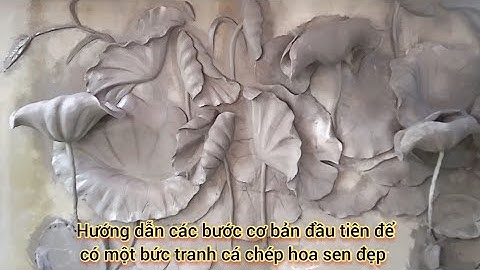 Hướng dẫn các bước cơ bản đầu tiên để có một bức tranh cá chép hoa sen đẹp cho các bạn mới tập