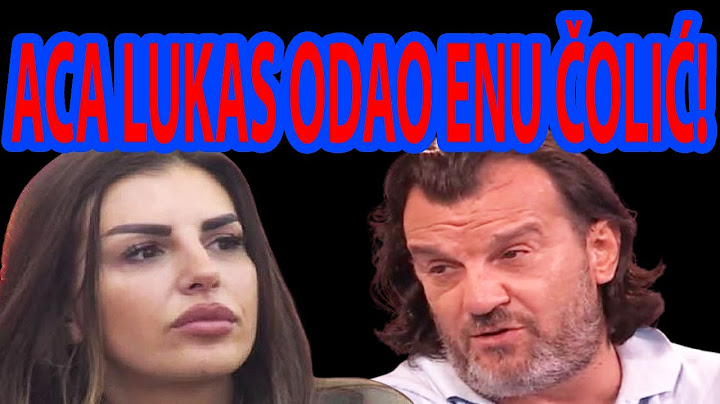 ACA LUKAS ODAO ENU ČOLIĆ! ONA TO KRIJE KAO ZMIJA NOGE!