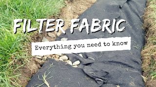 French Drain Filter Fabric: Everything Homeowners and Contractors Need to Know