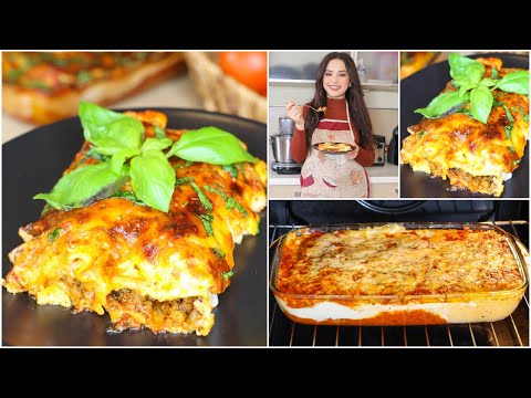 مقرونة كانيلوني محشية باللحم مفروم مع طريقة إعداد صلصة البشاميل المميزه بالتفصيل بطريقه سهلة ومبسطة