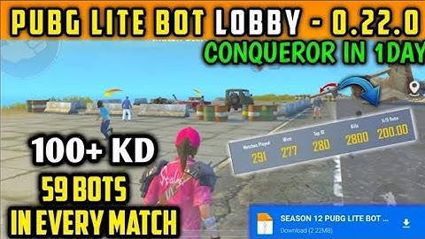 PUBG MOBILE LITE 0.22.0 BOT LOBBY CONFIG FILE |PUBG LITE BOT LOBBY CONFIG|PUBG LITE BOT LOBBY PAID😈